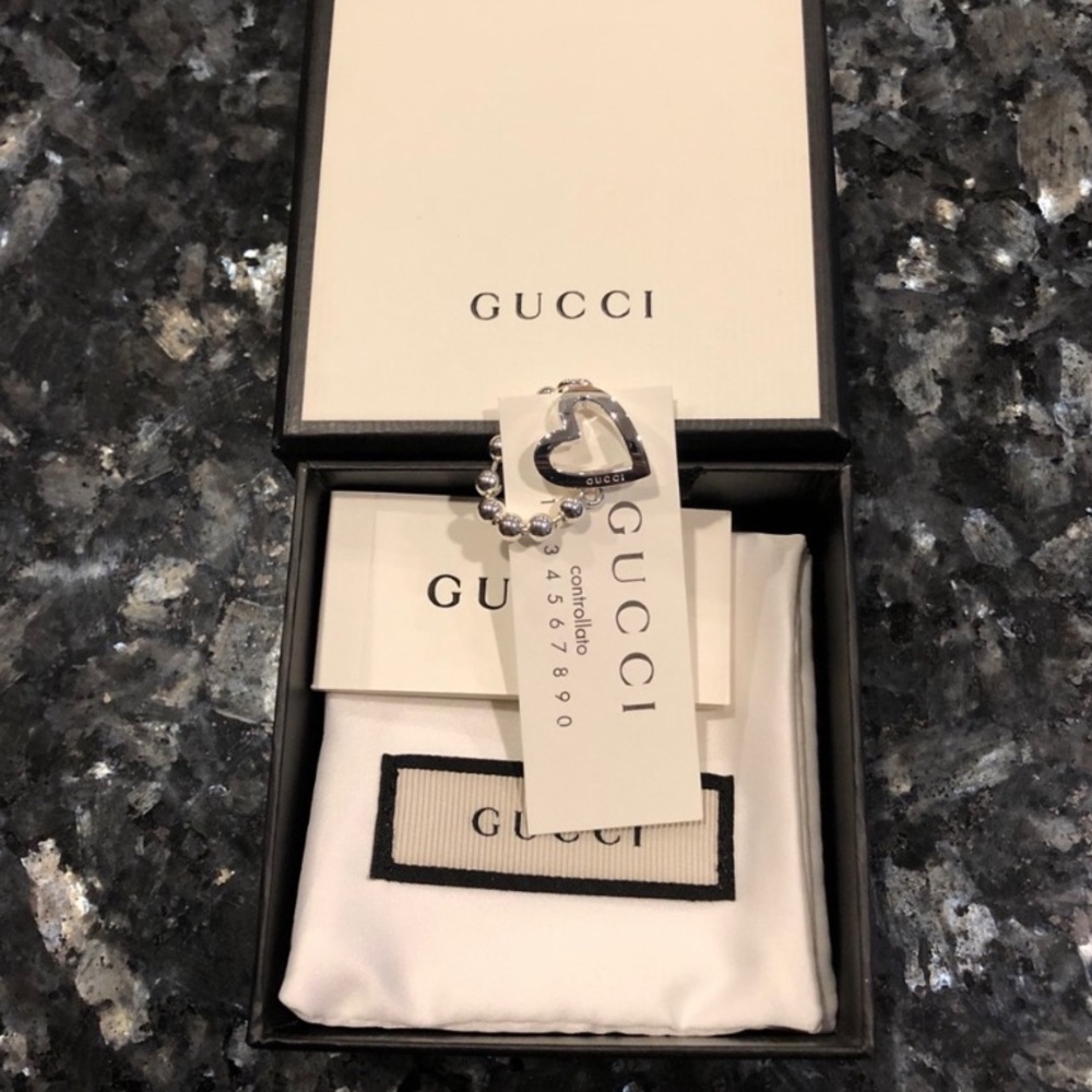 Brand New Authentic Gucci Heart Ring